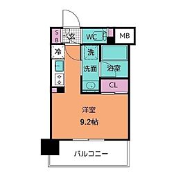 ザ・パークハビオ行徳駅前 ワンルームの間取図画像