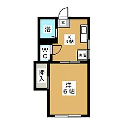 間取図画像 1K
