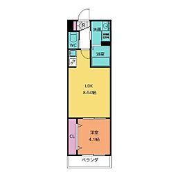 R-styleFM 1LDKの間取図画像