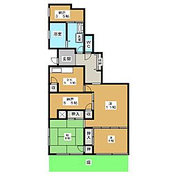 メイプルマンション 1階3SLDKの間取り