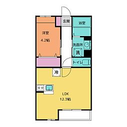 (仮称)Sky Fuente(スカイ フェンテ) 1LDKの間取図画像