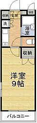 ジュネス・水谷No.2 1Kの間取図画像