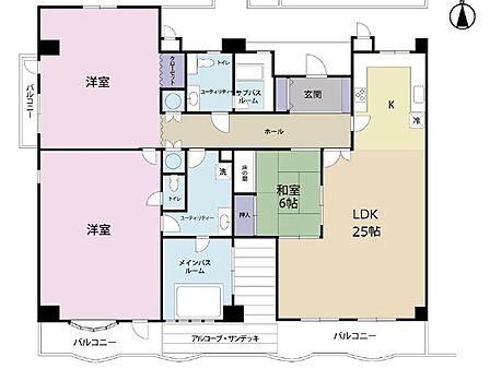 2戸分の広さです。