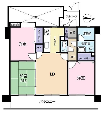 3LDK 間取り