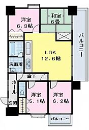 ケントパレス宮崎 4LDKの間取図画像