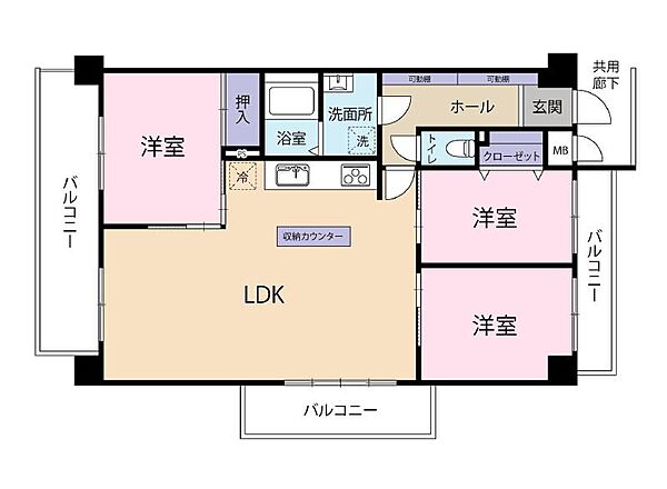 間取りを拡大表示