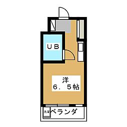 アパルトマンプチ ワンルームの間取図画像