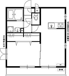 リブリ・ソフィア中央 1LDKの間取図画像