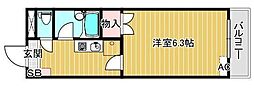 ノーリーズン船堀 1Kの間取図画像