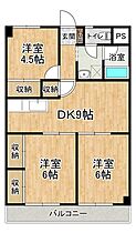 ヴィラエスポワール赤塚 507 ｜ 茨城県つくば市赤塚633-1（賃貸マンション3DK・5階・57.62㎡） その2