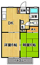 サンハイム二の宮 202 ｜ 茨城県つくば市二の宮1丁目9-9（賃貸アパート2DK・2階・40.00㎡） その2