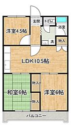 グランメゾンつくば 3LDKの間取図画像