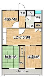 グランメゾンつくば 3LDKの間取図画像