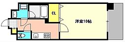 URBANPALACE医大南 1Kの間取図画像