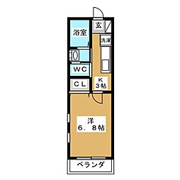 間取図画像 1K