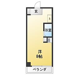PINESEATSUDANUMA ワンルームの間取図画像