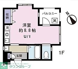 ヴェルデ ワンルームの間取図画像
