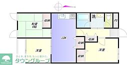 ヘリオス天神町レジデンス 3LDKの間取図画像