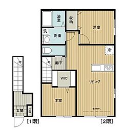 サニーコート 2LDKの間取図画像