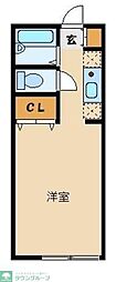サン・クレール ワンルームの間取図画像