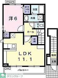 サンレジデンス 1LDKの間取図画像
