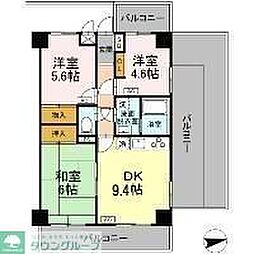 フリーダム光が丘3 3DKの間取図画像