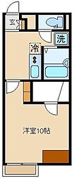 レオネクストフォレスタ 1Kの間取図画像