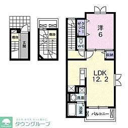 ファインブリーズ 1LDKの間取図画像