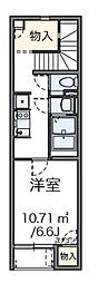 LEONEXT小関2 1Kの間取図画像