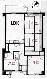 ライブタウン高岡1 4LDKの間取図画像