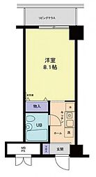 信開レジデンス・イン高岡 1Kの間取図画像