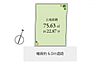 区画図：■区画図／約75.63ｍ2／間口7.29ｍ／前面道路6ｍ幅■　