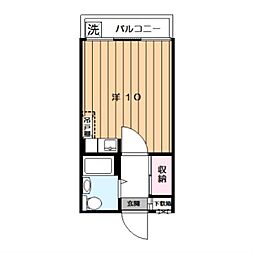シャトレ明大前 ワンルームの間取図画像