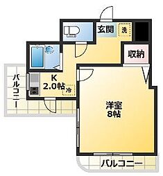 アイル阿佐谷弐番館 1Kの間取図画像