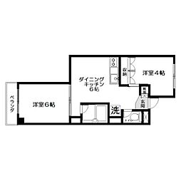 パレ・ロワイヤル阿佐谷 2DKの間取図画像