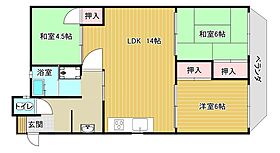 松原団地棟 204 ｜ 山口県下関市長府東侍町10-12（賃貸マンション3LDK・2階・63.99㎡） その2