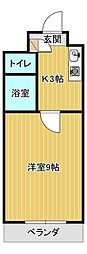 イゾラベッラ本町 1Kの間取図画像