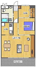YOUSON桜坂 1LDKの間取図画像