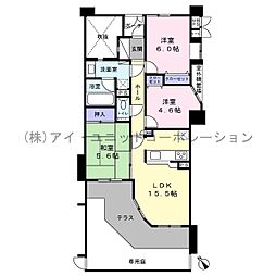 ライオンズガーデンシティ南行徳 3LDKの間取図画像