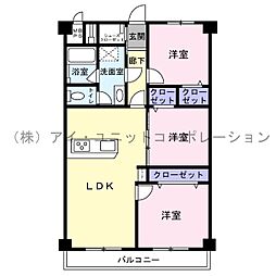秀和薬園台レジデンス 3LDKの間取図画像