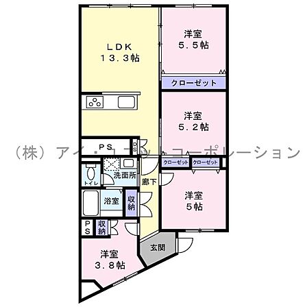 4LDK 間取り