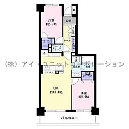藤和シティコープ松戸2 2LDKの間取図画像