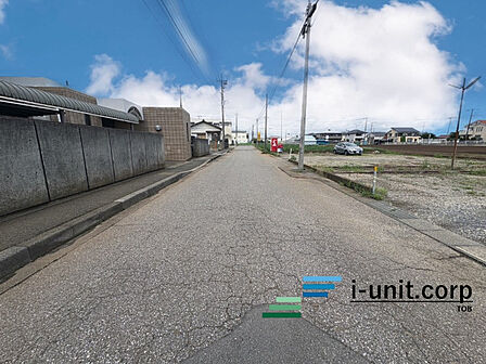 前面道路です。