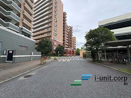 前面道路です。