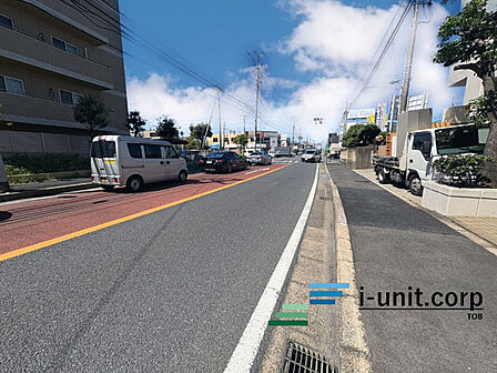 前面道路です。