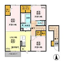 イーストヒルズ 203 ｜ 茨城県水戸市大串町766-10（賃貸アパート3LDK・2階・64.65㎡） その2