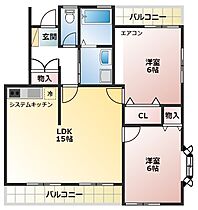 クレスト町田I　1号棟 21 ｜ 東京都町田市金森3丁目18-8（賃貸アパート2LDK・2階・64.17㎡） その2