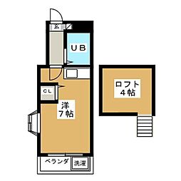ニューパレス松戸 ワンルームの間取図画像