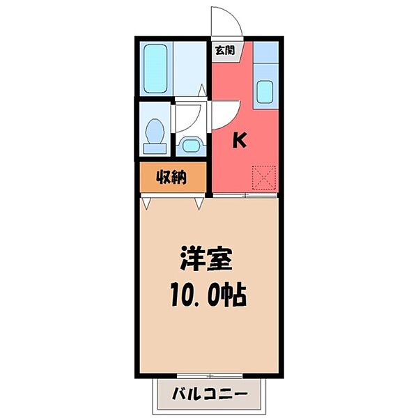 サンみゆき 2号棟 ｜栃木県宇都宮市御幸ケ原町(賃貸アパート1K・2階・29.80㎡)の写真 その2