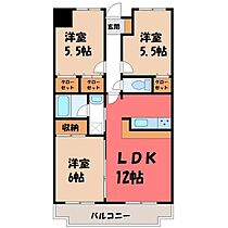 ドリームタウン三和 A棟  ｜ 栃木県宇都宮市御幸ケ原町（賃貸マンション3LDK・3階・65.70㎡） その2